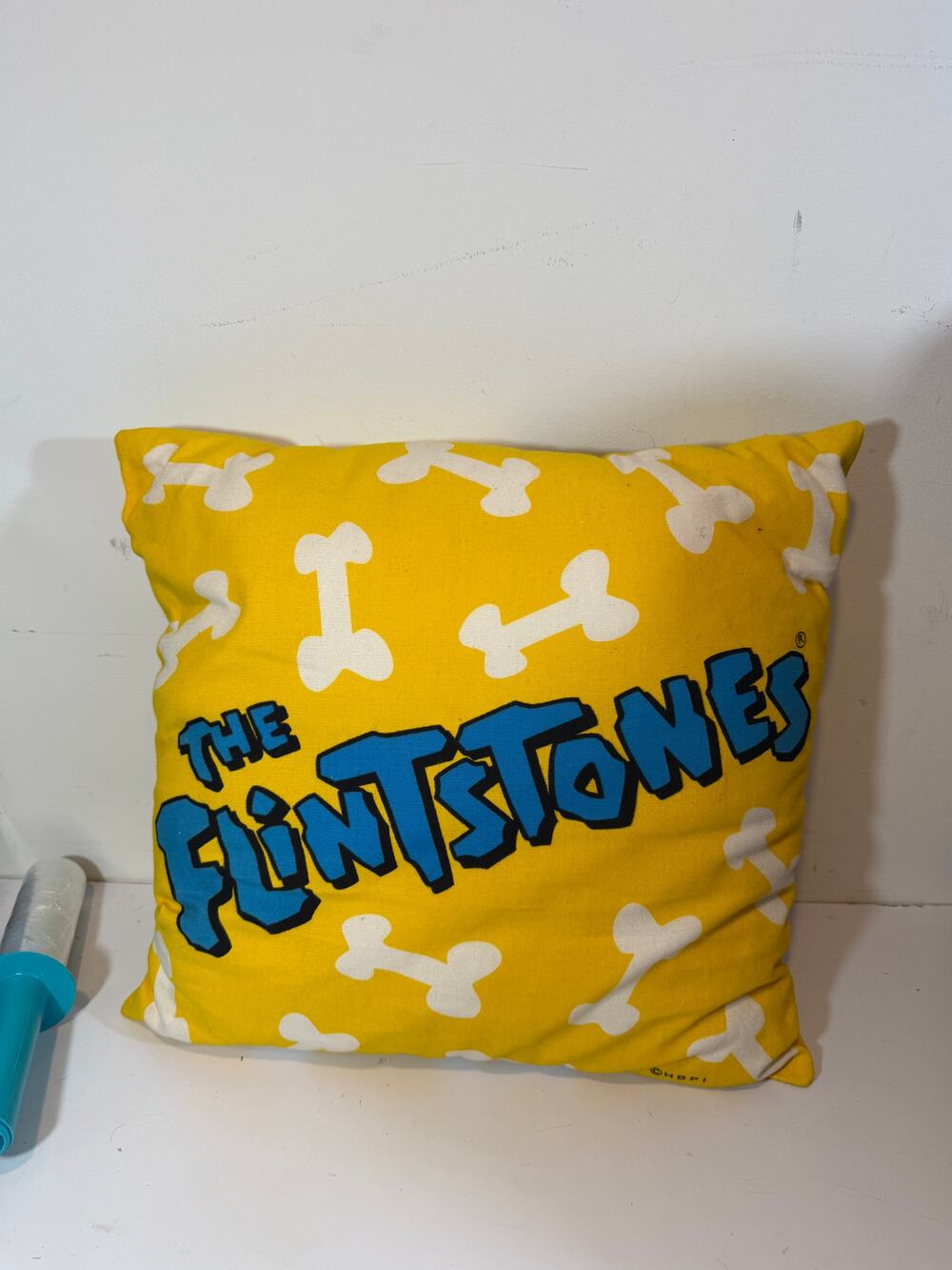 Vintage Hanna-Barbera The Flintstones Pillow dino throw pillow